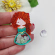 Load image into Gallery viewer, Merina Glitter Double Acrylic Apliques