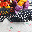 Load image into Gallery viewer, Hollow Flowers Solid Grosgrain Ribbon - 1 1/2" (38mm) - 5 yards