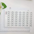 Load image into Gallery viewer, Adhesive Resin Eye Glasses for Clays MNC 524 AVIATOR 2.2 cm 56 Units