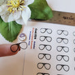 Load image into Gallery viewer, Adhesive Resin Eye Glasses for Clays MNC 524 AVIATOR 2.2 cm 56 Units