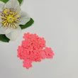 Load image into Gallery viewer, Small Quilt Flowers - #01 - Strawberry Fluor Neon - 25 units