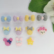 Load image into Gallery viewer, Bear, Bow, Star Flatback Resin Cabochon - G1/G4 - set of 5