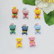 Load image into Gallery viewer, Cute Bear Resin Cabochon Charms Flatback for DIY - A1/A8 - Set of 5