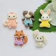 Load image into Gallery viewer, Animals Flatback Resin Cabochons - T1/T5 - Set of 5