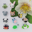 Load image into Gallery viewer, Random Color Flatback Resin Cabochons Cartoon Animals - W1/W11- Set of 10