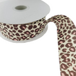 Load image into Gallery viewer, Leopard Printed Grosgrain Ribbon - 1 1/2" (38mm) - 5 yards