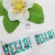 Load image into Gallery viewer, Hello Grosgrain Ribbon - 022821 - 1 1/2" (40mm) - 5 yards