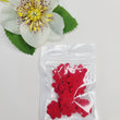 Load image into Gallery viewer, Small Quilt Flowers - #16 - Red - 25 units