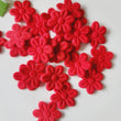 Load image into Gallery viewer, Small Quilt Flowers - #16 - Red - 25 units