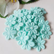 Load image into Gallery viewer, Small Quilt Flowers - #26 - Acqua - 25 units