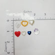 Load image into Gallery viewer, Resin Flatback Hearts for Craft - Mixed Colors - Set of 10