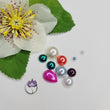 Load image into Gallery viewer, Resin Flatback Pearls for Craft - Mixed Colors - Set of 10