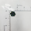 Load image into Gallery viewer, Resin Flatback Flowers for Craft - Black - Set of 10