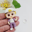 Load image into Gallery viewer, 204 Fabio The Mascot Clay Doll for Bow-Center, Jewelry Charms, Accessories, and More