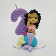 Load image into Gallery viewer, Mermaid Decorative Candle # 2 for cake top
