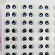 Load image into Gallery viewer, Adhesive Resin Eyes for Clays Multicolor STY R037 PP 72-Pairs