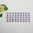Load image into Gallery viewer, Adhesive Resin American Flag - Heart STY 12.5x17 mm 45 units
