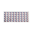 Load image into Gallery viewer, Adhesive Resin American Flag - Heart STY 12.5x17 mm 45 units