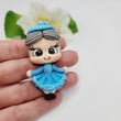 Load image into Gallery viewer, 154 Dona Clotilde Clay Doll for Bow-Center, Jewelry Charms, Accessories, and More