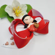 Load image into Gallery viewer, Little red riding rood large hair-bow
