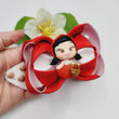 Load image into Gallery viewer, Little red riding rood large hair-bow