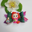 Load image into Gallery viewer, Bottom of the ocean Medium Hair-Bow