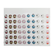 Load image into Gallery viewer, Adhesive Resin Multiple Characters #2 V.A. for Clays Multicolor (X-SM) 96 UN - 0.7 cm