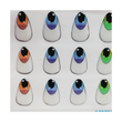 Load image into Gallery viewer, Adhesive resin eyes for clays MF-104 felt eyes LG/G (2.8x1.8 cm) 09 Units