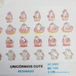 Load image into Gallery viewer, Adhesive resin for clays MF-109 cute unicorns (2.0 cm) 32 Units