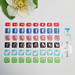 Load image into Gallery viewer, Adhesive resin for clays MF-41 Social Media Icons (1.5 cm) 48 Units