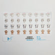 Load image into Gallery viewer, Adhesive resin for clays MF-97 cute animals #2 (1.8 cm) 32 Units