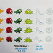 Load image into Gallery viewer, Adhesive Resin for Clays MF 31 Princess 1 (1.5 cm) 32 Units