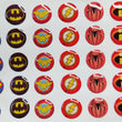 Load image into Gallery viewer, Adhesive resin for clays MF 26 super heroes symbols (1.5 cm) 40 Units