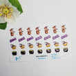 Load image into Gallery viewer, Adhesive resin for clays MF-107 Halloween #2 (2.0 cm) 28 Units