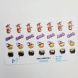 Load image into Gallery viewer, Adhesive resin for clays MF-107 Halloween #2 (2.0 cm) 28 Units