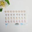 Load image into Gallery viewer, Adhesive resin for clays MF-97 cute animals #3 (1.8 cm) 32 Units