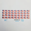 Load image into Gallery viewer, Adhesive resin for clays MF-82 American flag Rectangular ( 1.7 cm) 36 units