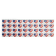Load image into Gallery viewer, Adhesive resin for clays MF-82 American flag Heart ( 1.5 cm) 40 units