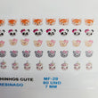 Load image into Gallery viewer, Adhesive Resin for Clays MF 29 Cute Animals (7mm ) 80 Units