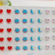 Load image into Gallery viewer, Adhesive resin for clays MF 14 care bear symbols MICRO (8 mm) 100 units