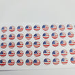 Load image into Gallery viewer, Adhesive resin for clays MF-82 American flag MICRO round (8 mm) 80 units