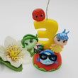 Load image into Gallery viewer, Doll 1 themed candle #3 for cake top