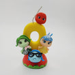 Load image into Gallery viewer, Doll 1 themed candle #0 for cake top