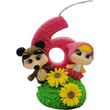Load image into Gallery viewer, Masha themed candle #6 for cake top