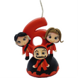 Load image into Gallery viewer, Money Heist themed candle #6 for cake top