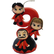 Load image into Gallery viewer, Money Heist themed candle #9 for cake top