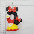 Load image into Gallery viewer, Mouse Girl themed candle #0 for cake top