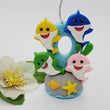 Load image into Gallery viewer, Shark themed candle #0 for cake top