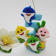 Load image into Gallery viewer, Shark themed candle #5 for cake top