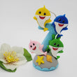 Load image into Gallery viewer, Shark themed candle #7 for cake top